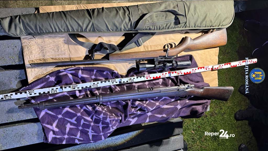 arme confiscate pe DN 58B